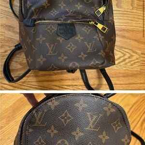 Louis Vuitton Monogram Backpack with Gold Zippers